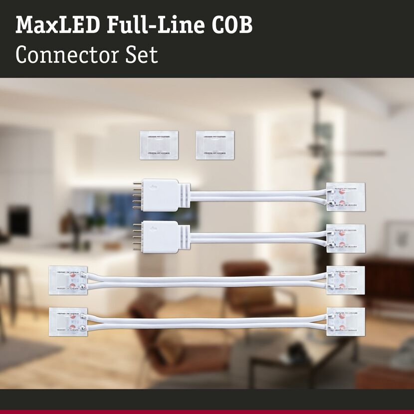 Connector Set 'MaxLED Full-Line COB' weiß/transparent