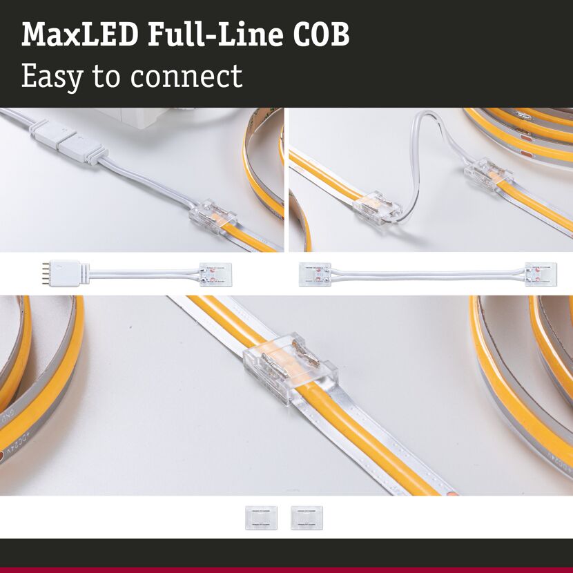 Connector Set 'MaxLED Full-Line COB' weiß/transparent