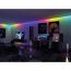 Gaming-Zimmer mit bunten LED-Leuchten