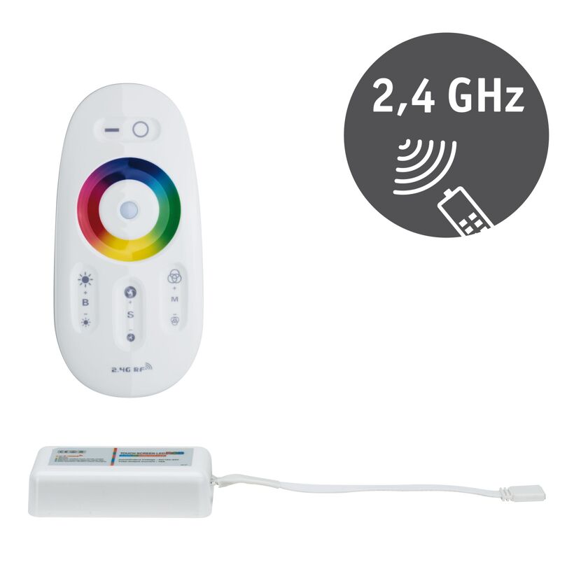 MaxLED Controller RGBW 2,4 GHz mit Fernbedienung und Trafo
