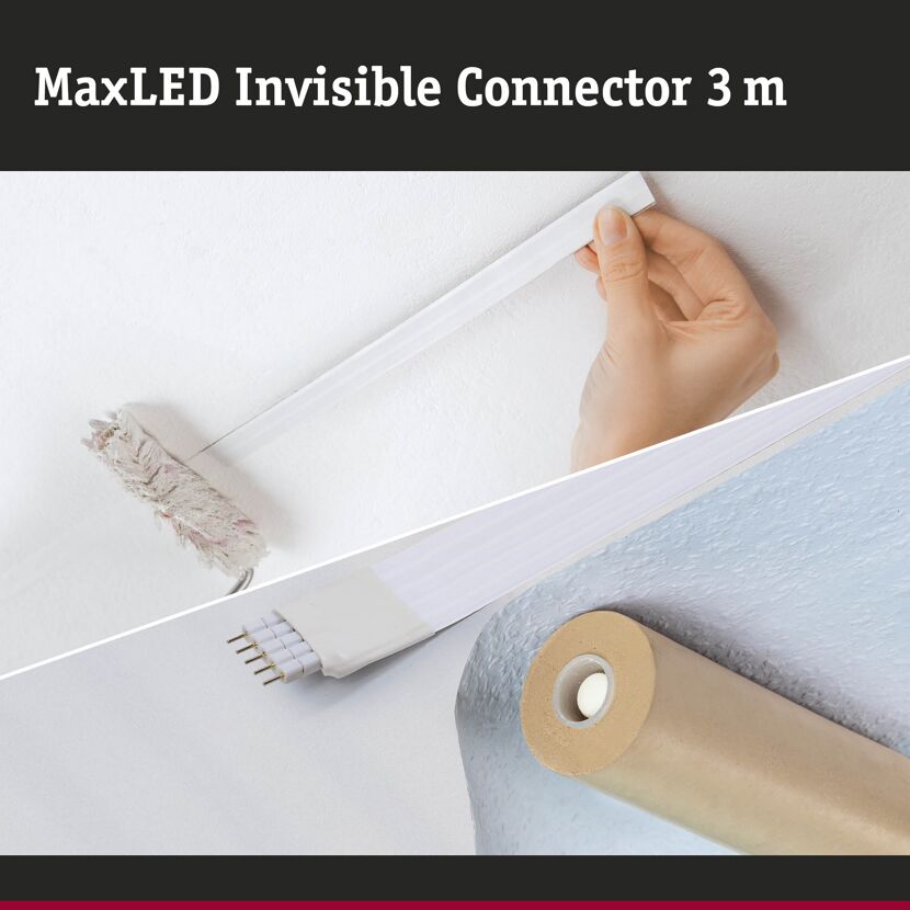 Verbinder 'MaxLED Invisible Connector' 3 m weiß