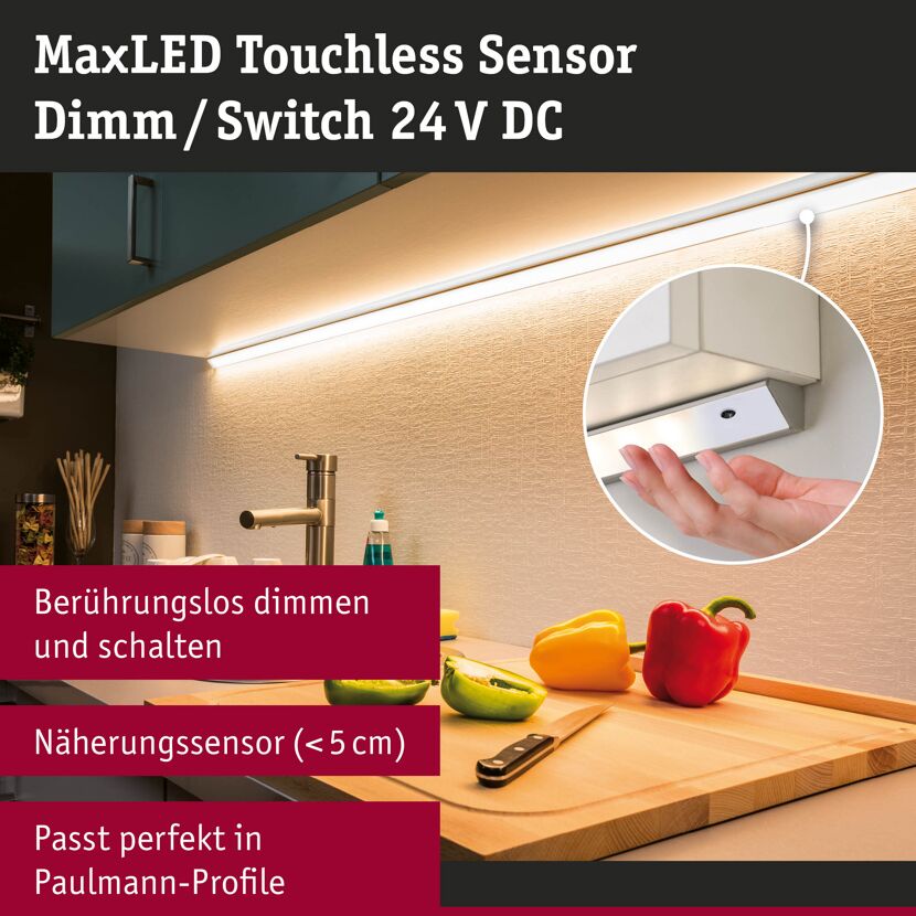 'MaxLED Touchless Sensor Dimm/Switch' 24 V maximal 144 W
