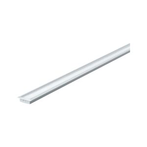 Einbauprofil 'Floor' mit satiniertem Diffusor 1 m Aluminium