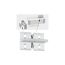 LED-Strip Profil 'Duo' 1 m Aluminium/eloxiert