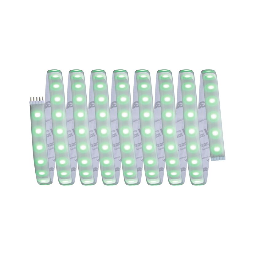 Grüne LED-Lichtstreifen aufgerollt