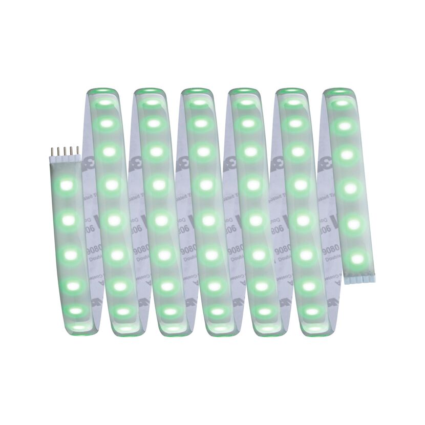 Grünes LED-Band aufgerollt