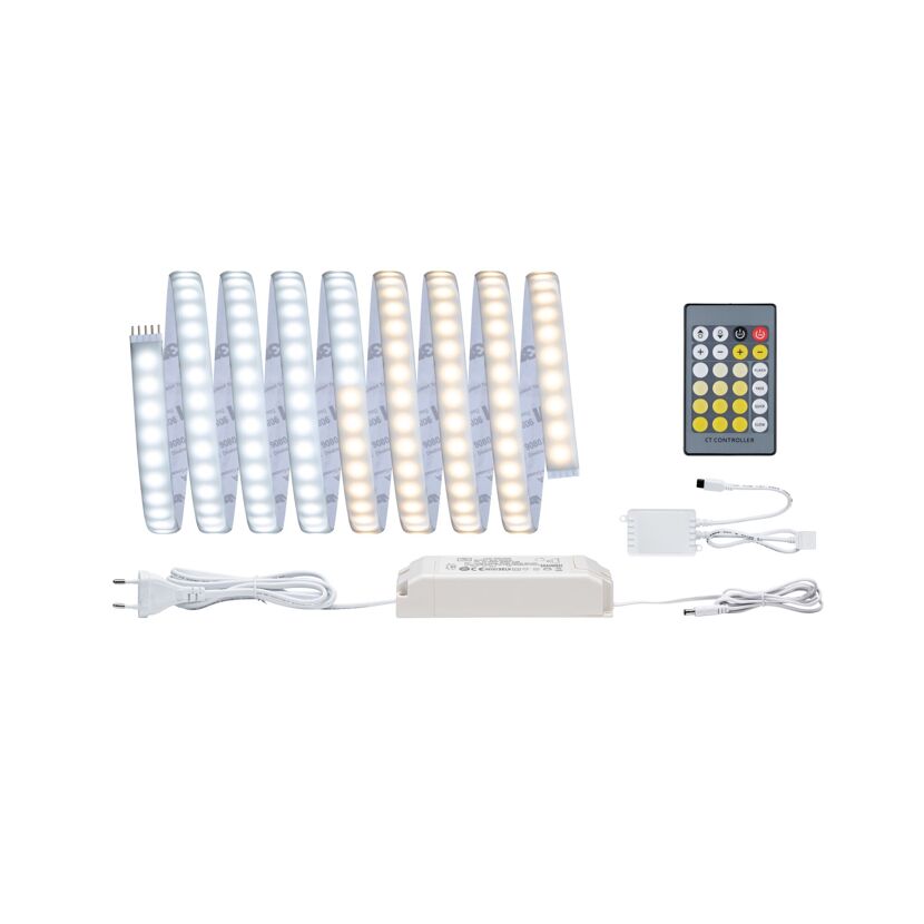 LED-Streifen, Netzteil, Fernbedienung und Kabel
