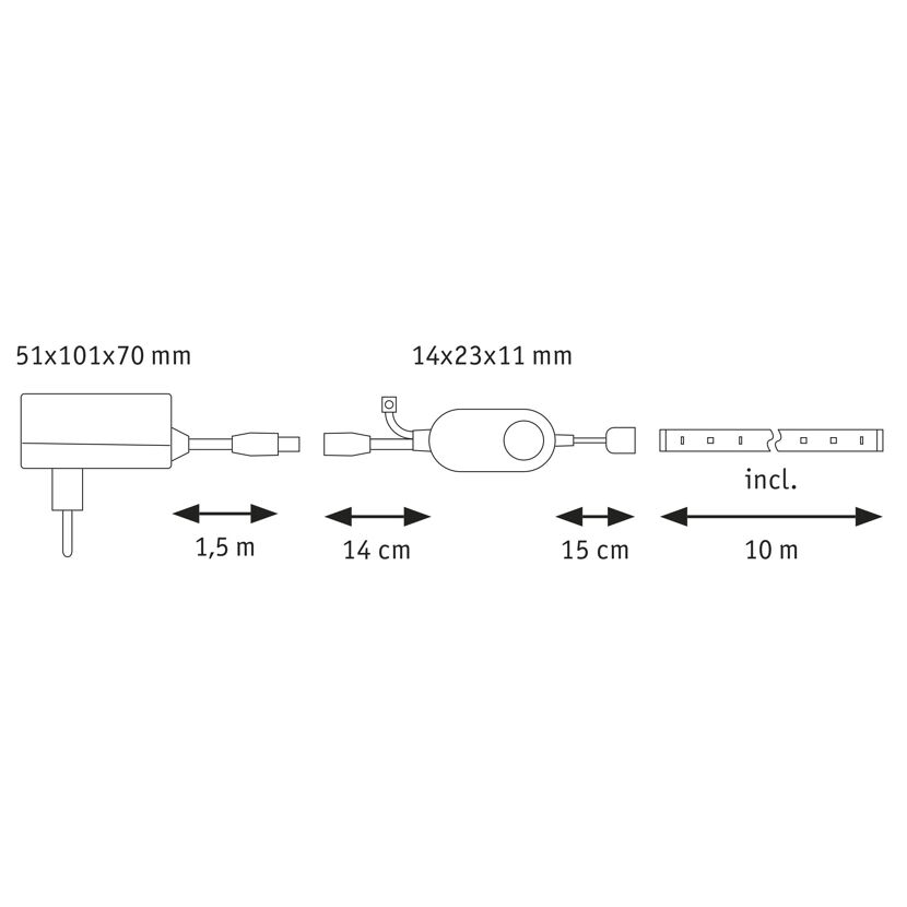 Schemazeichnung LED Strip