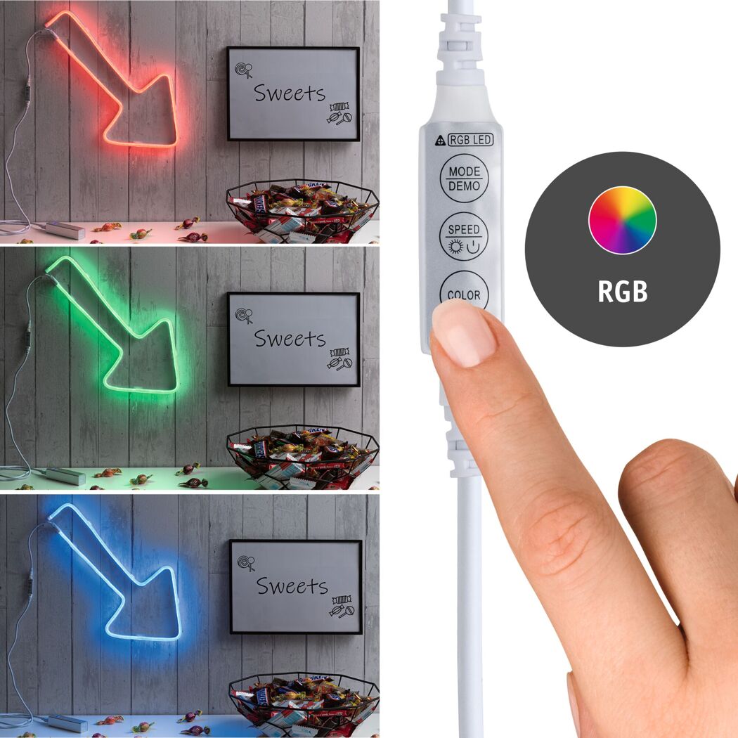 LED-Leuchtstreifen 'Neon Colorflex' dimmbar 5 W 10 lm 100 cm