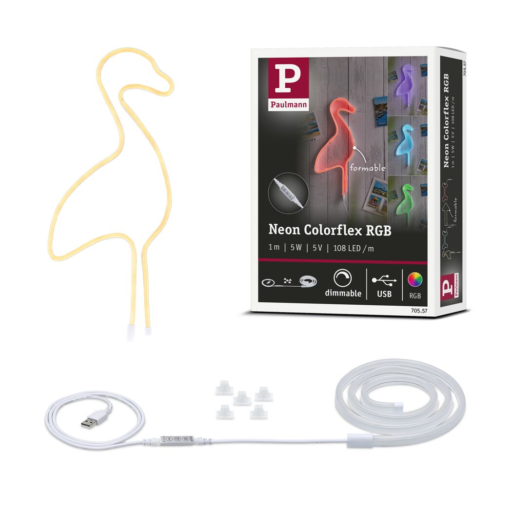 LED-Leuchtstreifen 'Neon Colorflex' dimmbar 5 W 10 lm 100 cm
