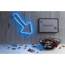 LED-Strip 'Neon Colorflex RGB' 1 m 5 W inklusive Kabelschalter weiß