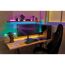 Computertisch mit buntem LED-Licht