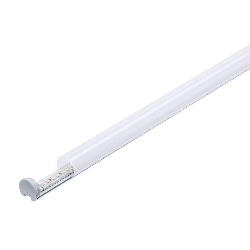 LED-Strip Profil 'Tube' 1 m inkluxive Clip und Endkappen Aluminium/eloxiert