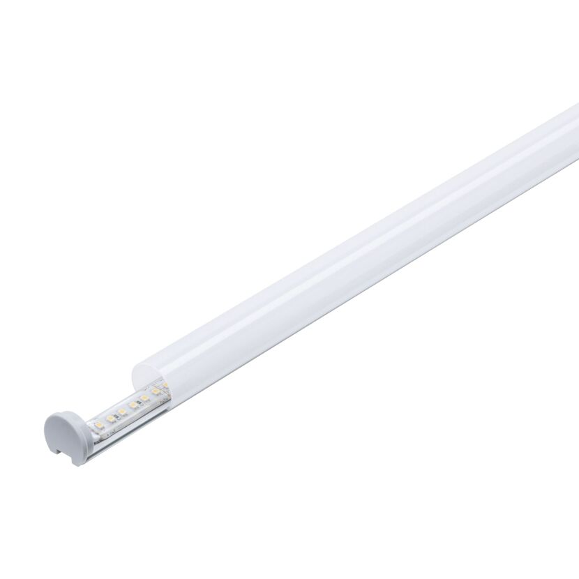 LED-Strip Profil 'Tube' 2 m inkluxive Clip und Endkappen Aluminium/eloxiert