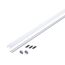 LED-Strip Profil 'Tube' 2 m inkluxive Clip und Endkappen Aluminium/eloxiert