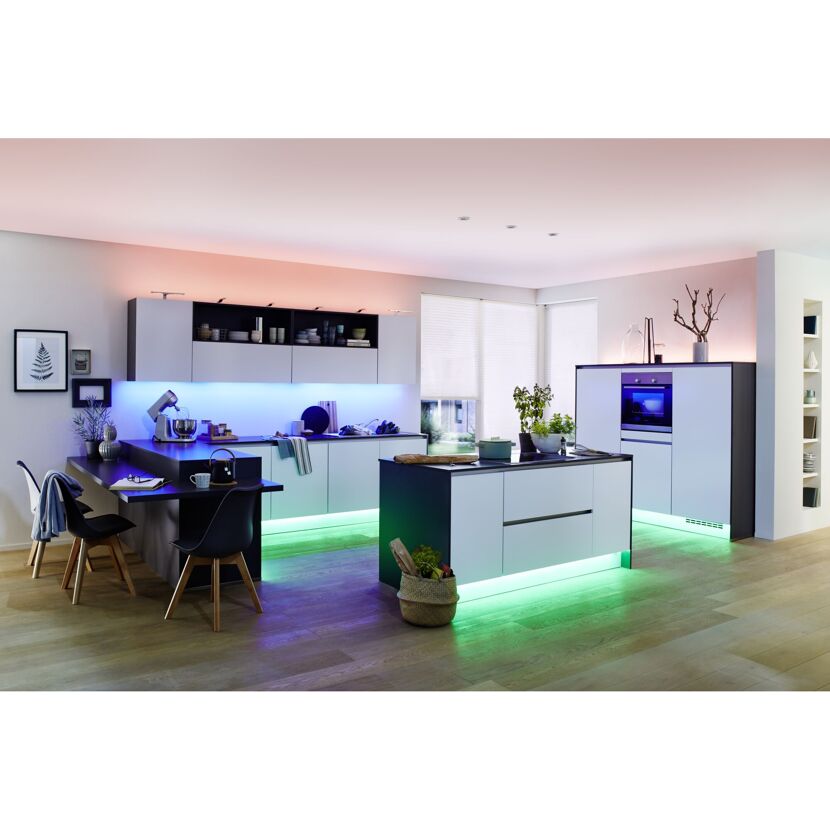 LED-Strip 'MaxLED 500 RGBW' 1 m 12 W beschichtet silber
