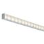 Einbauprofil 'Square' 2 m mit satiniertem Diffusor Aluminium