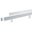 Einbauprofil 'Square' 2 m mit satiniertem Diffusor Aluminium