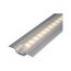 Einbauprofil 'Step' 1 m mit satiniertem Diffusor Aluminium/eloxiert