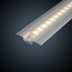 Einbauprofil 'Step' 1 m mit satiniertem Diffusor Aluminium/eloxiert