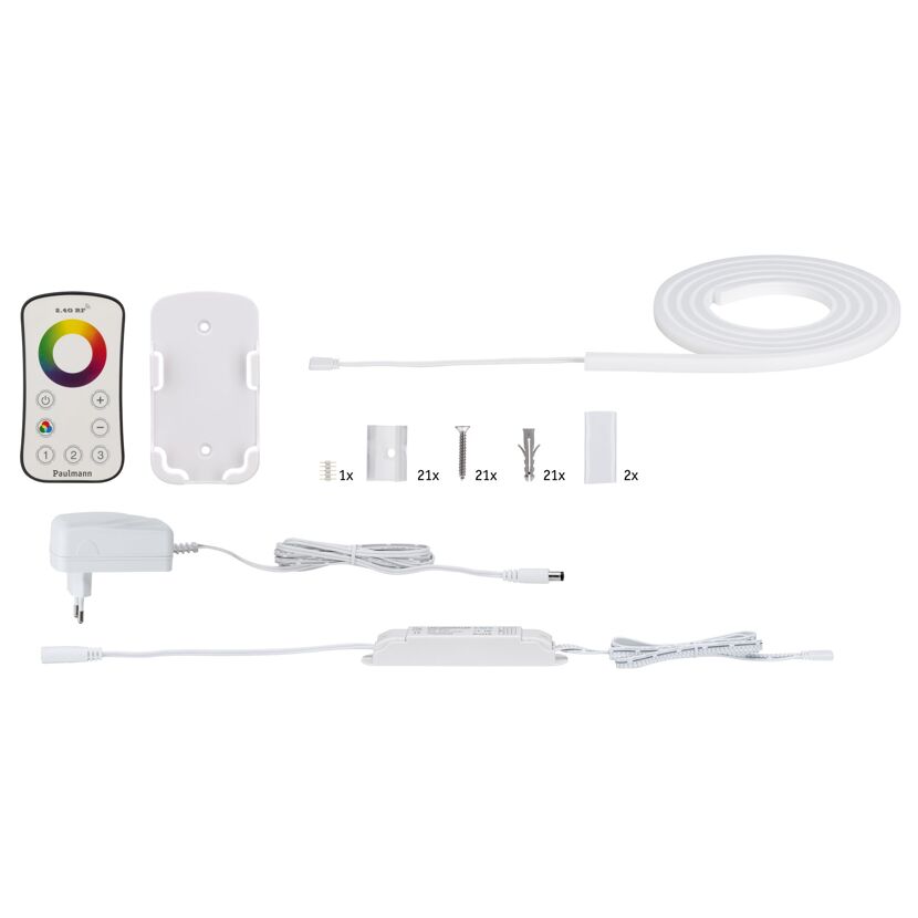 LED-Strip 'MaxLED Flow RGB Basisset' 1,5 m 13,5 W weiß