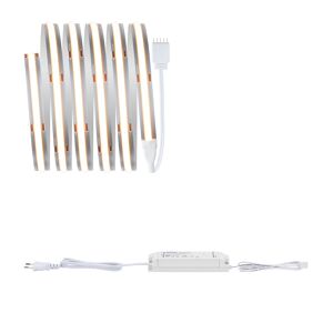 LED-Strip 'MaxLED 1000 Full-Line COB Warmweiß Basisset' 1,5 m 18 W silber