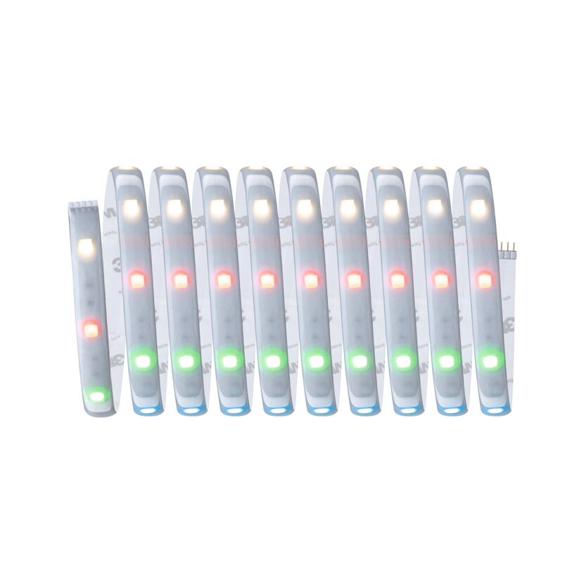 LED-Strip 'MaxLED 250 Zigbee 3.0 RGBW Basisset' 3 m 15 W beschichtet silber