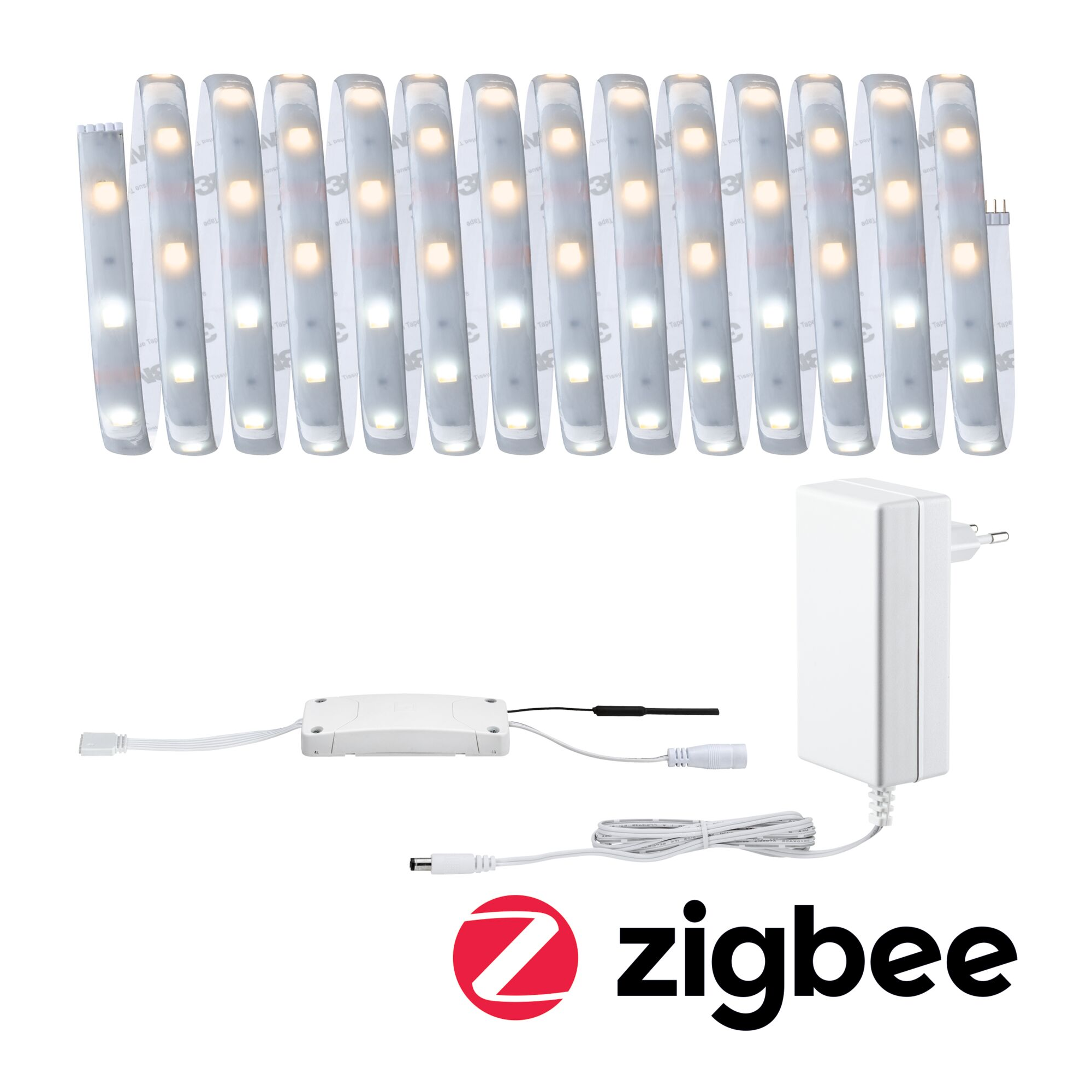 LED-Strip 'MaxLED 250 Zigbee 3.0 Tuneable White Basisset' 5 m 18 W beschichtet silber + product picture