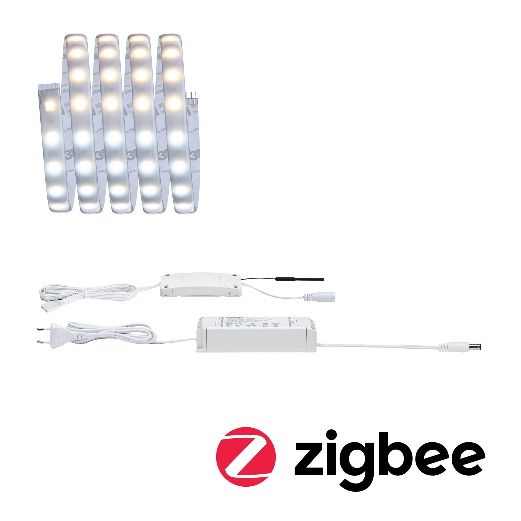 LED-Strip 'MaxLED 500 Zigbee 3.0 Tuneable White Basisset' 1,5 m 9 W beschichtet silber + product picture