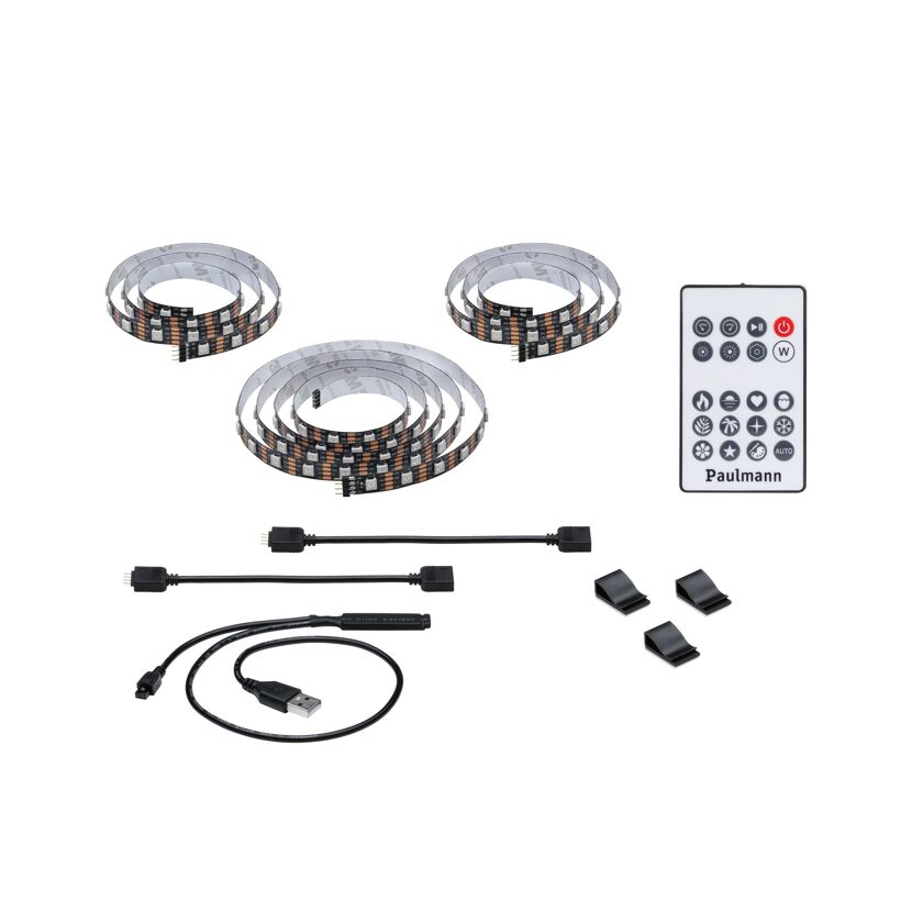 LED-Strip 'EntertainLED USB TV RGB+' 65 Zoll 4 W schwarz