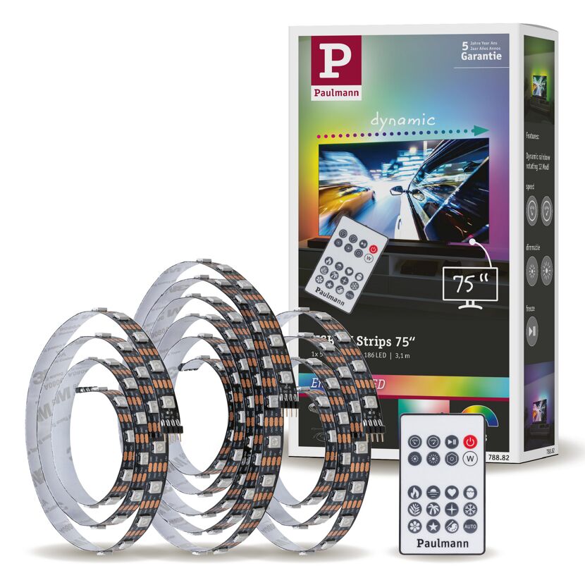LED-Strip 'EntertainLED USB TV RGB+' 75 Zoll 5 W schwarz