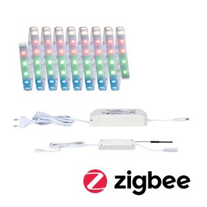LED-Strip 'MaxLED 500 Zigbee 3.0 RGBW Basisset' 3 m 27 W beschichtet silber