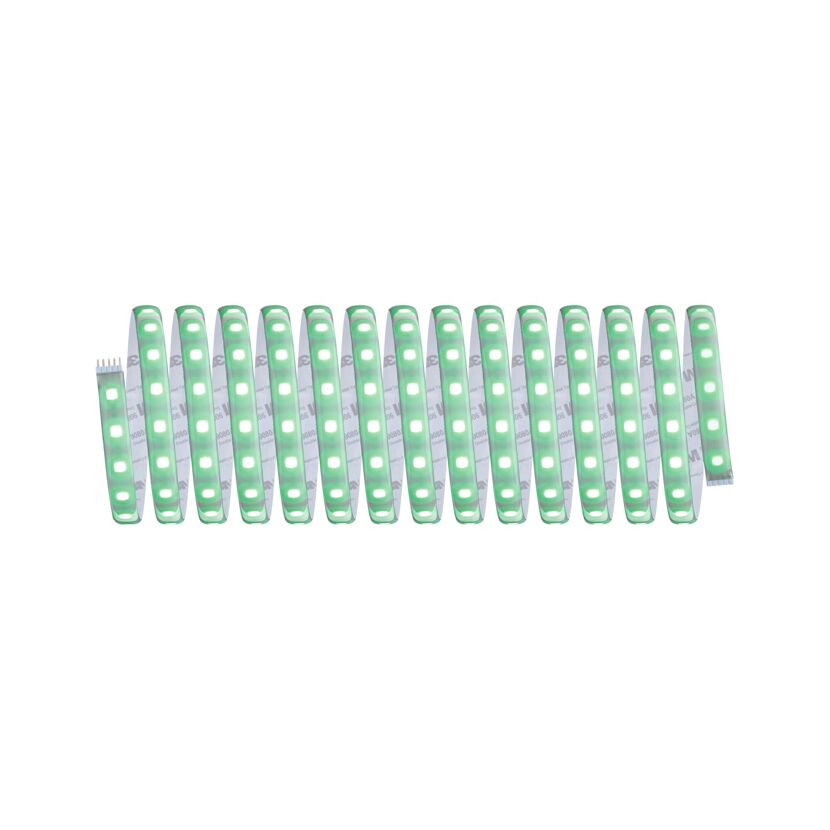 Grünes LED-Band aufgerollt