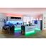 Moderne Küche mit bunter LED-Beleuchtung