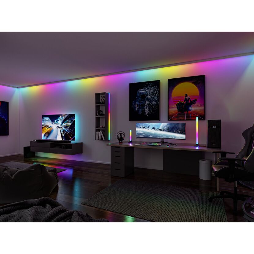 LED-Strip 'EntertainLED RGB+ Komplettset' 5 m 10,5 W schwarz
