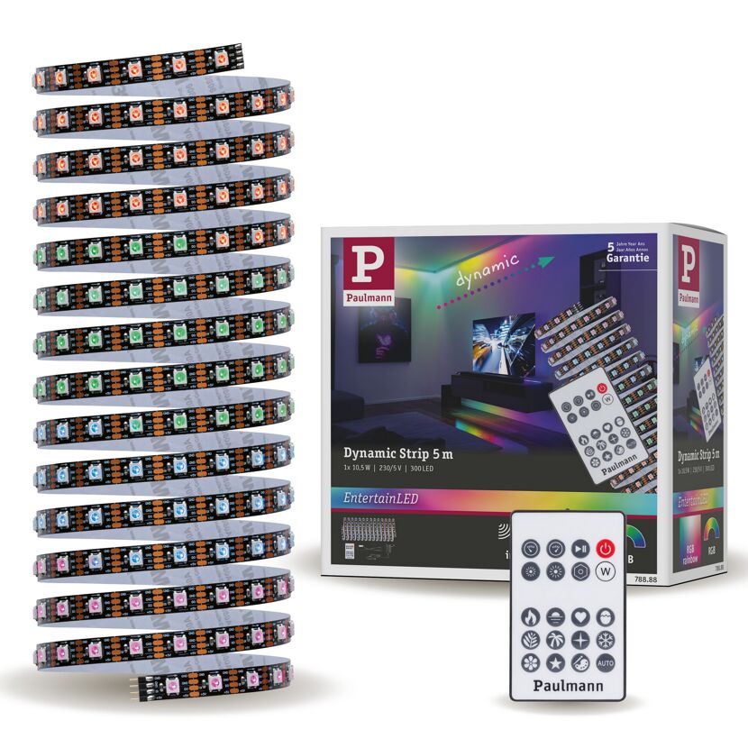 LED-Strip 'EntertainLED RGB+ Komplettset' 5 m 10,5 W schwarz