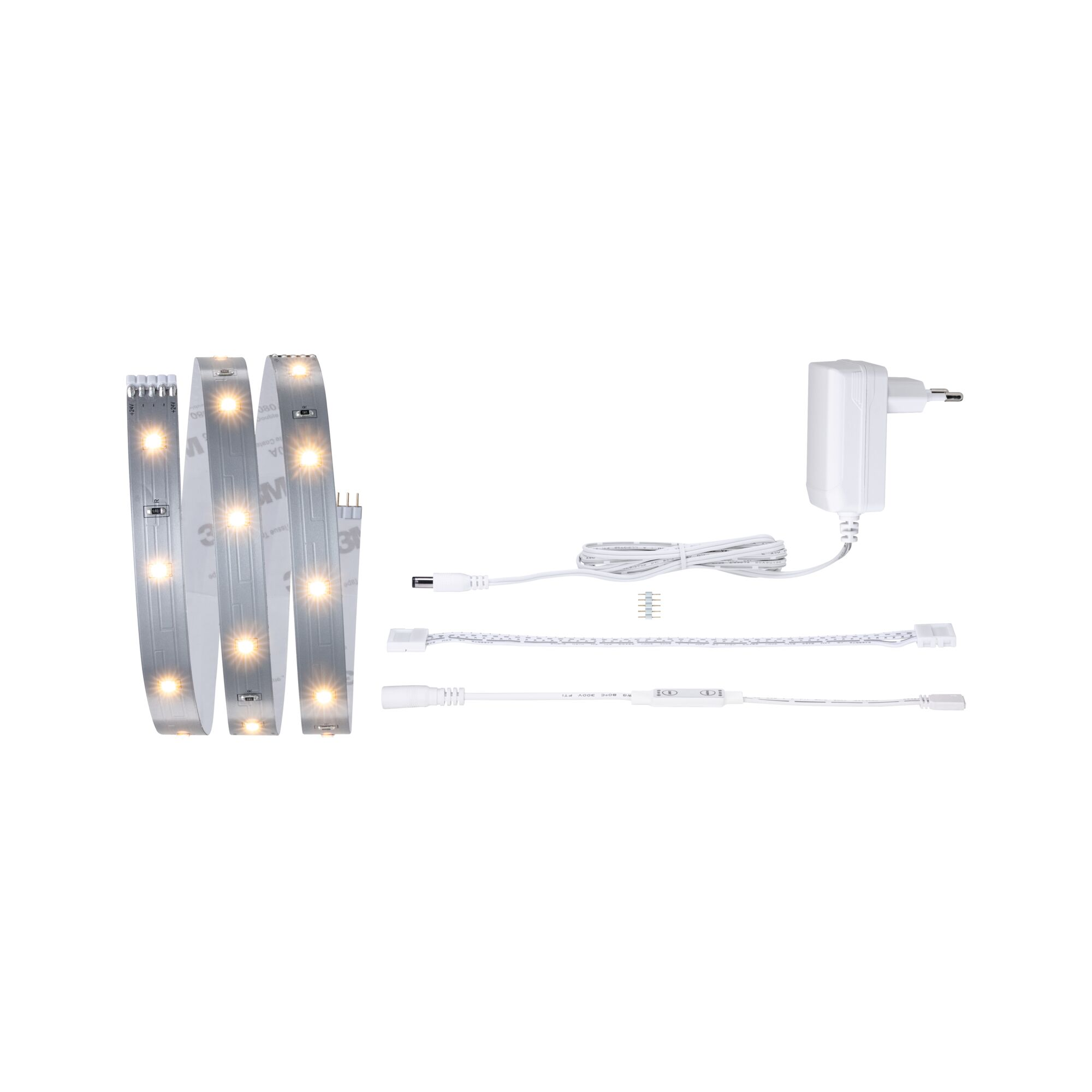 LED-Strip 'MaxLED 250 Warmweiß Comfort Basisset Regal' 1 m 4 W silber + product picture