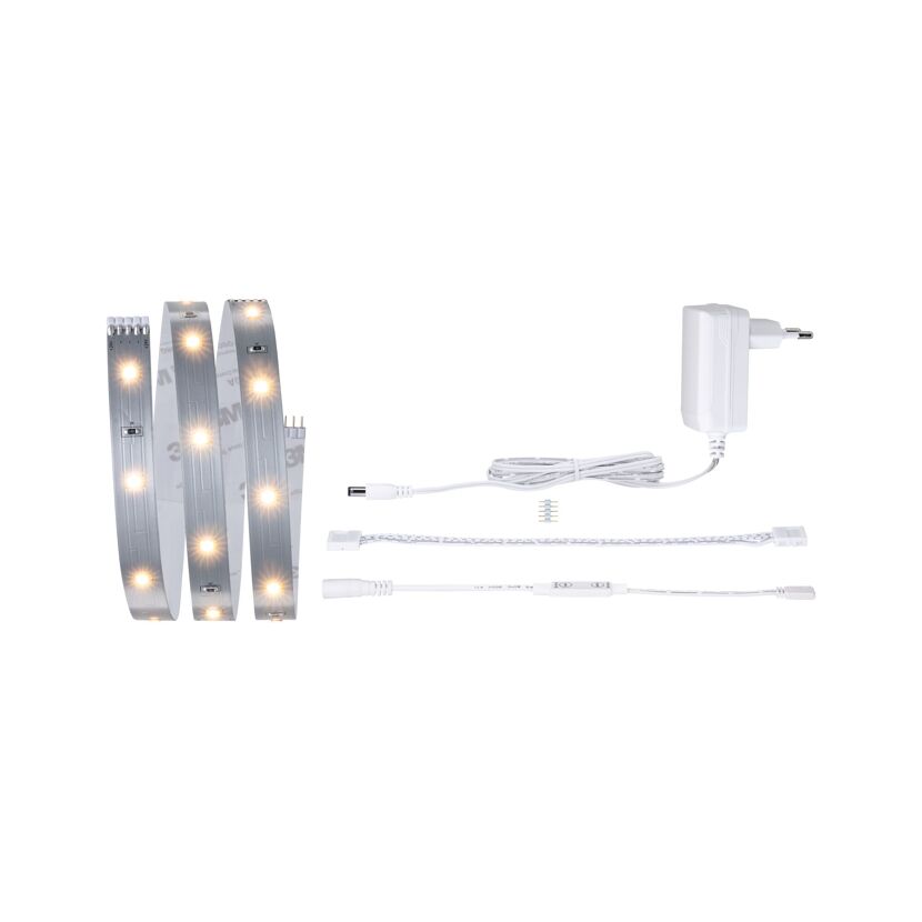 LED-Streifen warmweiß mit Zubehör
