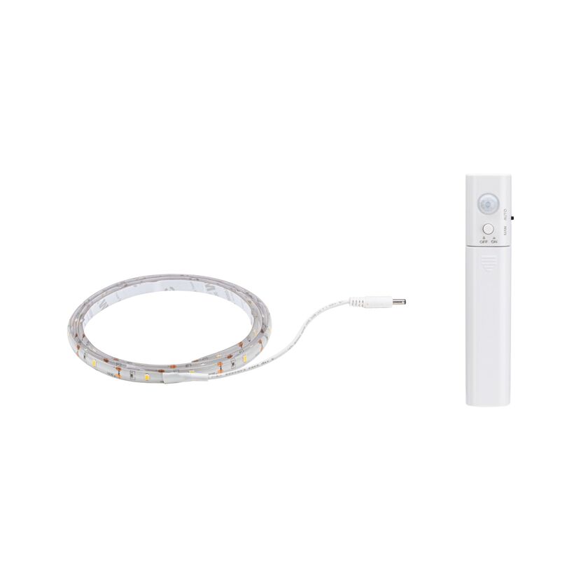 LED Strip 1 m 2 W inklusive Bewegungsmelder weiß