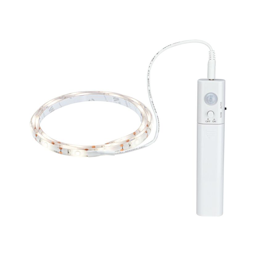 LED Strip 1 m 2 W inklusive Bewegungsmelder weiß