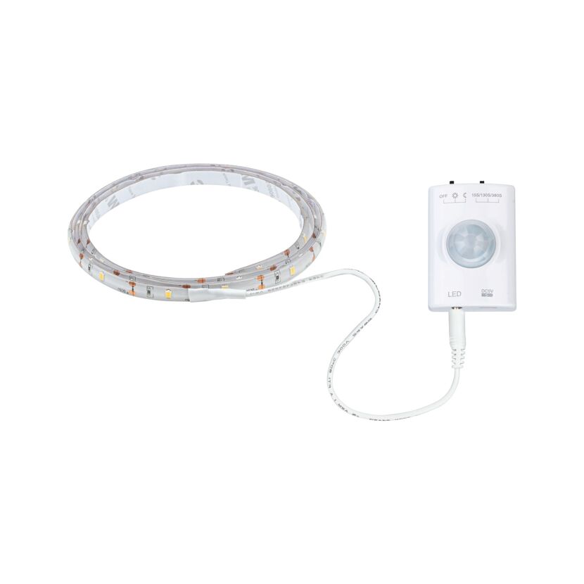 LED-Strip 1 m, 1,4 W, inklusive Bewegungsmelder- und Dämmerungssensor weiß