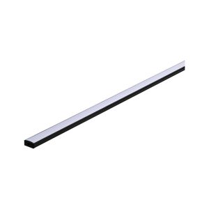 LED-Strip Profil 'Base' 2 m mit weißem Diffusor schwarz