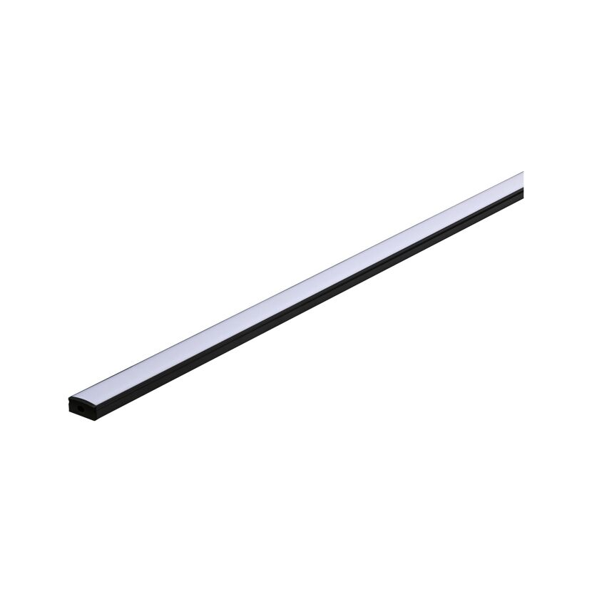 LED-Strip Profil 'Base' 1 m mit weißem Diffusor schwarz