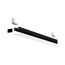 Schwarzes LED-Profil mit Montagematerial