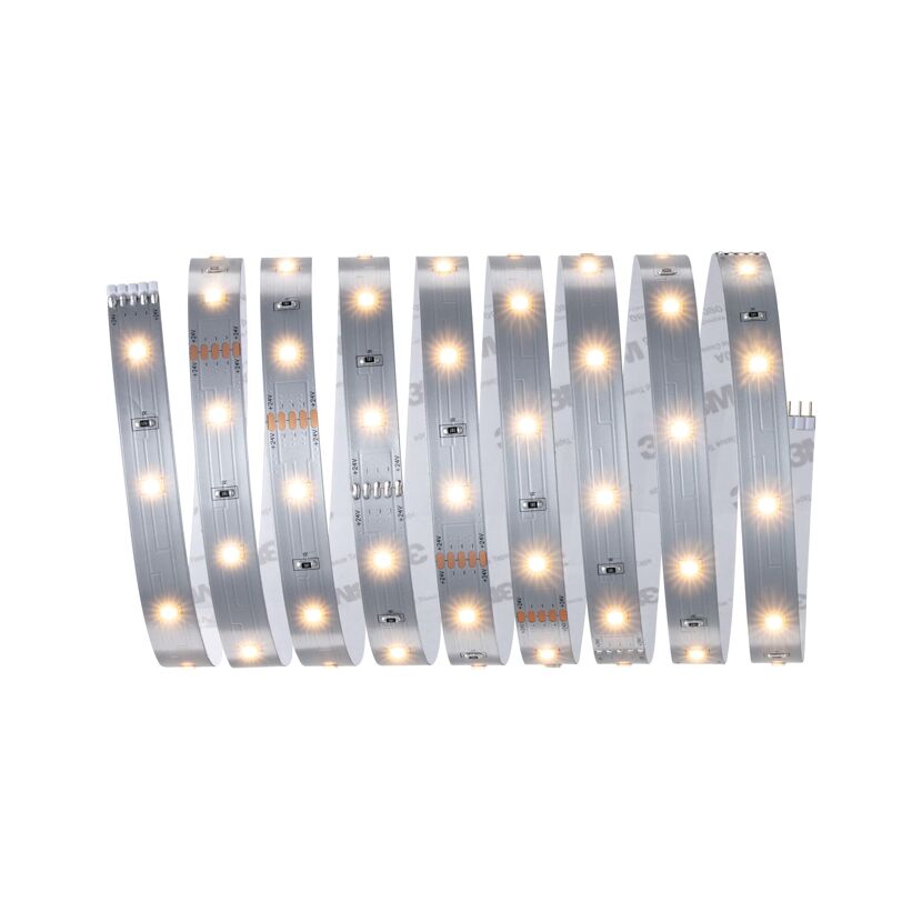 LED-Strip 'MaxLED 250 Warmweiß' 2,5 m 10 W unbeschichtet silber