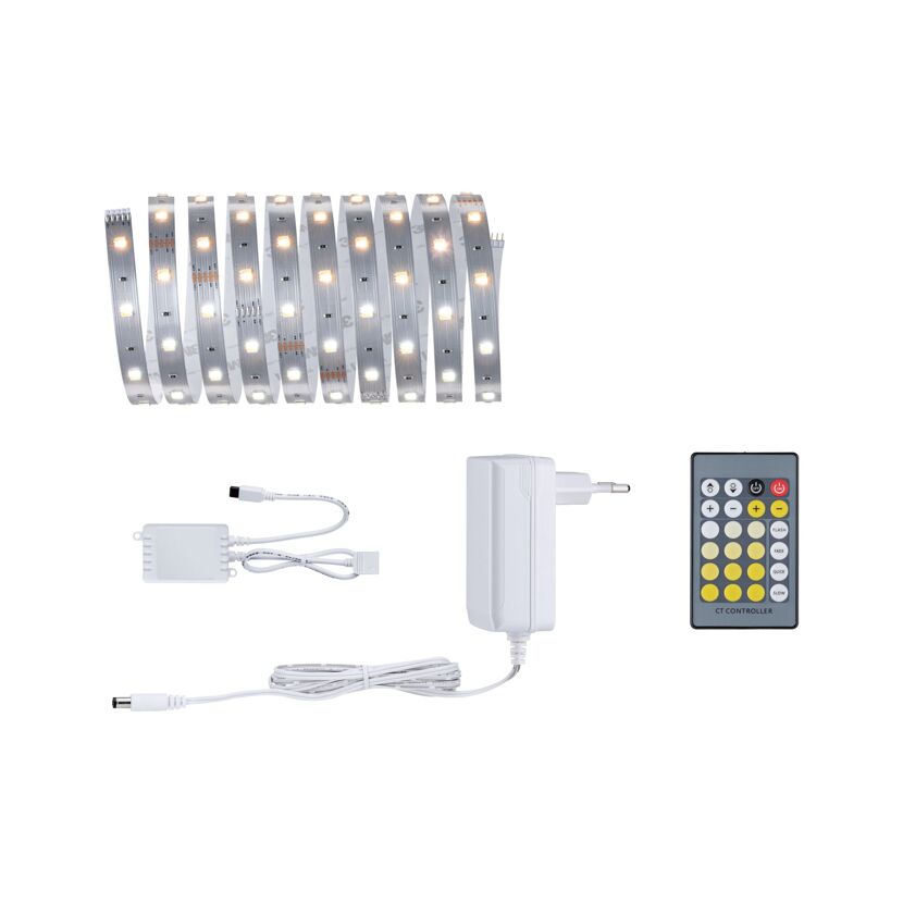 LED-Strip 'MaxLED 250 Tuneable White Basisset' 3 m 11 W unbeschichtet silber