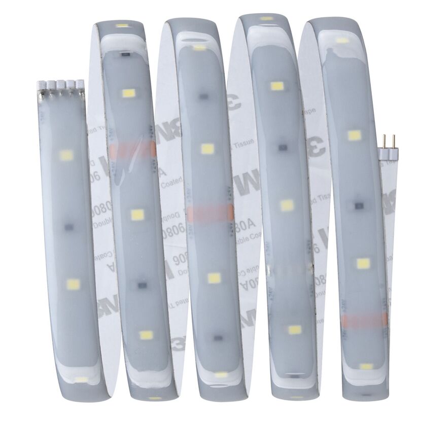 Aufgerolltes LED-Band mit Klebestreifen