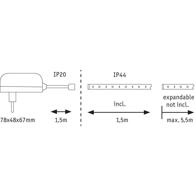 Schemazeichnung MaxLED 250 Basisset