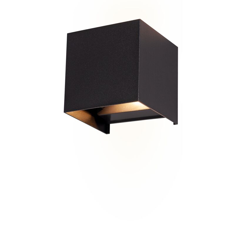 LED-Außenwandleuchte 'Pula' schwarz 10 x 10 x 10 cm