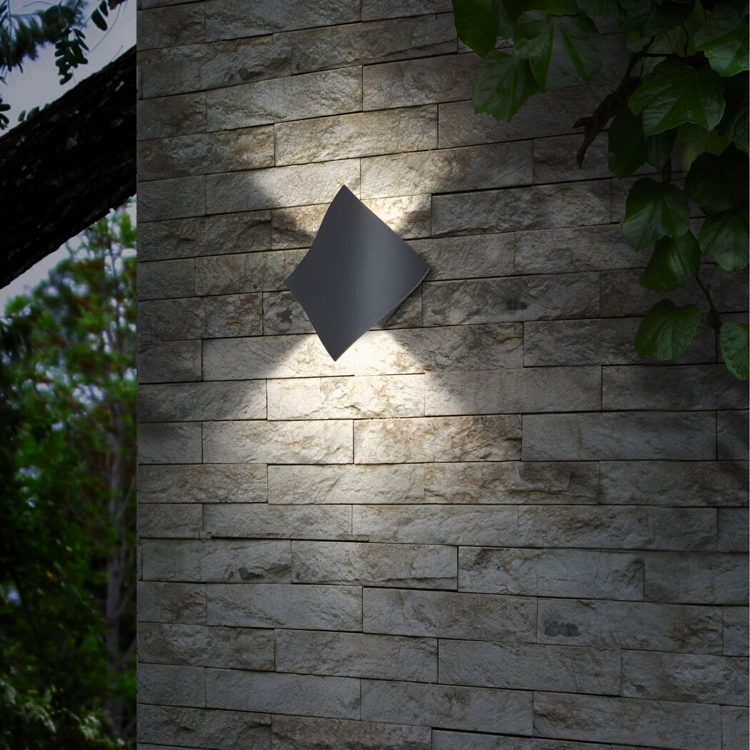 Außenwandleuchte 'Osaka' warmweiß IP 44 21 cm